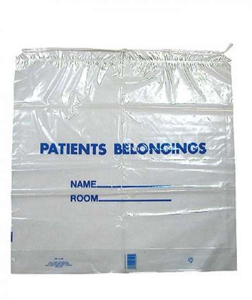 Drawstring Patient Belongings Bags