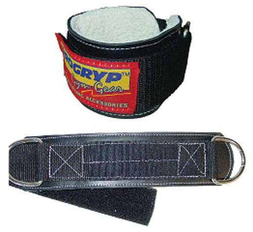 Progryp Leather Padded Ankle Cuff Strap
