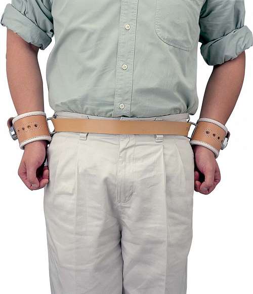 Leather Locking Cuffs