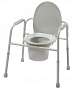 Deluxe Steel Commode w/ Plastic Armrests