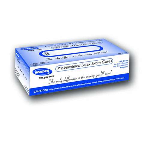 Powdered Latex Exam Gloves
