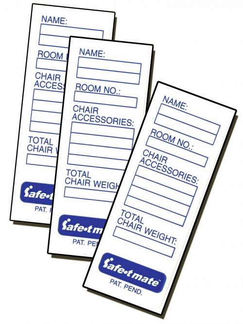 Safe-T-Mate Wheelchair ID Replacement Labels