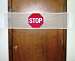 Banner with Stop Sign