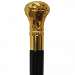 Gold Cap Brass Cane