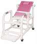 Reclining Shower Chair with Folding Footrests
