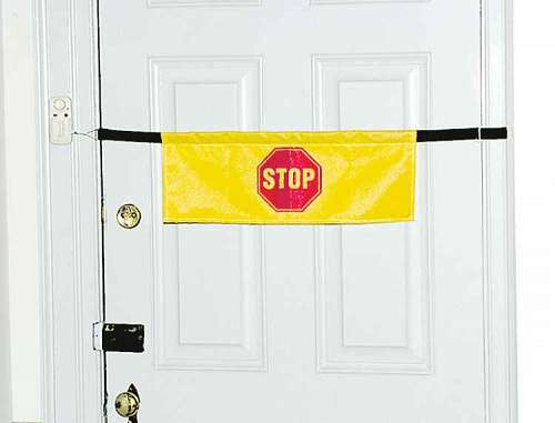 High Visibility Door Alarm Banner with Alarm