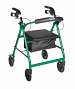 Rollator with Back Support and Padded Seat