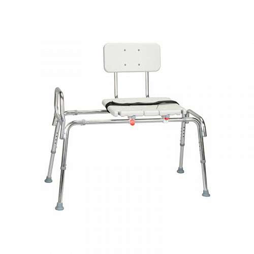 Sliding Transfer Bench with Cut Out Seat