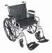 Chrome Sport Wheelchair with Removable Arms