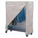 48" Garment Rack with Cover Kit and Basket Shelf