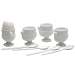 Porcelain Egg Cups and Spoon Set