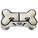 Divided Bone and Paw Food Dish