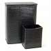 Chelsea Collection Hamper and Matching Wastebasket Set