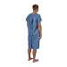 Full Open Patient Gown Blue